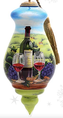 Inner Beauty Bentbrush Art Vineyard Hand Painted Christmas Ornament