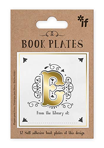 IF Letter Book Plates, Personalised - Letter E