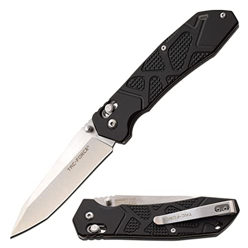 Master Cutlery TAC Force Folder 3.5 in Blade Black Aluminum Handle