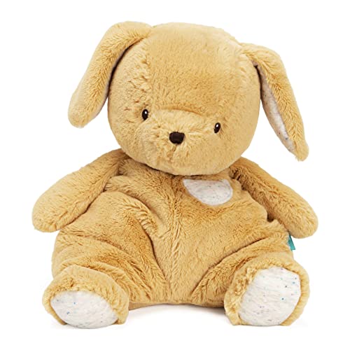 GUND Baby Oh So Snuggly Puppy Large Plush Stuffed Animal Understuffed and Quilted for Tactile Play and Security Blanket Feel, for Baby and Infant, Orange and Cream, 12.5"