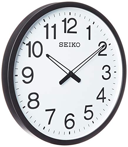 Seiko Ultra Modern Wall Clock, Black
