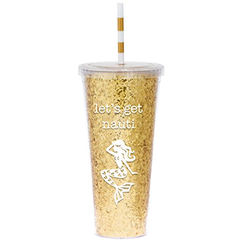 Karma Gifts Glitter Tumbler, Mermaid