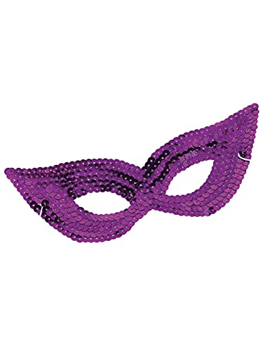 Forum Novelties Sequin Eye Mask, Purple