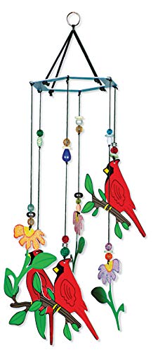Sunset Vista Birds Of A Feather Cardinal Wind Chime, 12-Inch Long