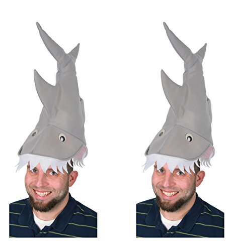 Beistle S60237AZ2 Plush Shark Hat, Multicolored