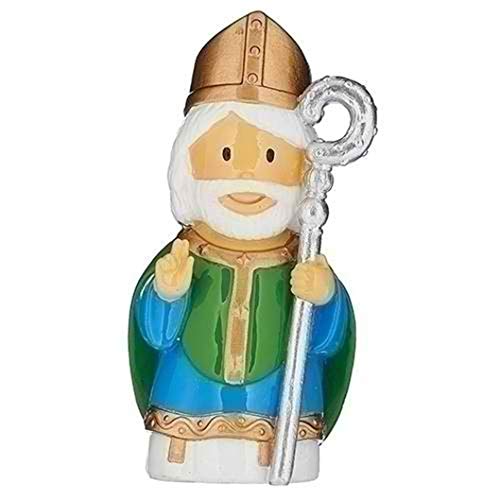 Roman 14347 Saint Patrick Figurine, 3.25-inch Height, Multicolor