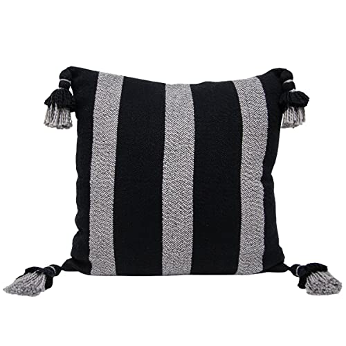 Foreside Home & Garden Hand Woven Multi Cotton with Polyester Fill Throw Pillow