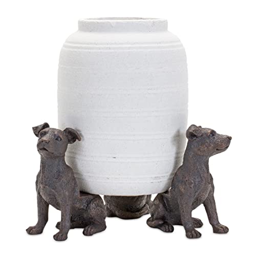 Melrose 85937 Dog Pot Holder, Set of 3, Resin