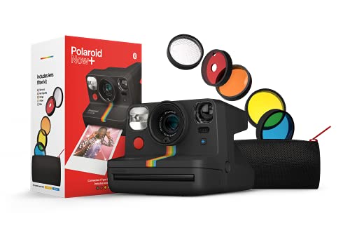 Exertis Polaroid Now+ Black (9061) - Bluetooth Connected I-Type Instant Film Camera