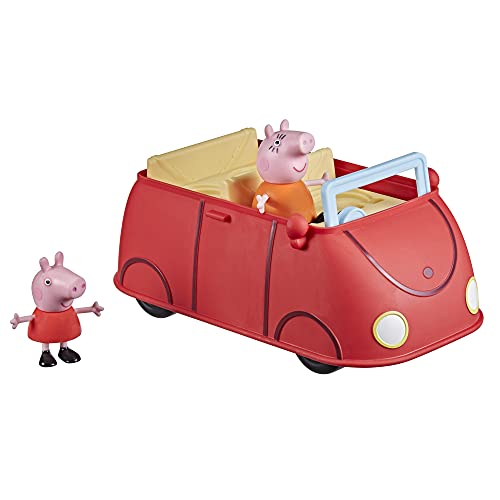 Hasbro Peppa Pig Peppa‚Äôs Adventures Peppa‚Äôs Family Red Car Preschool Toy, Speech and Sound Effects, Includes 2 Figures, for Ages 3 and Up