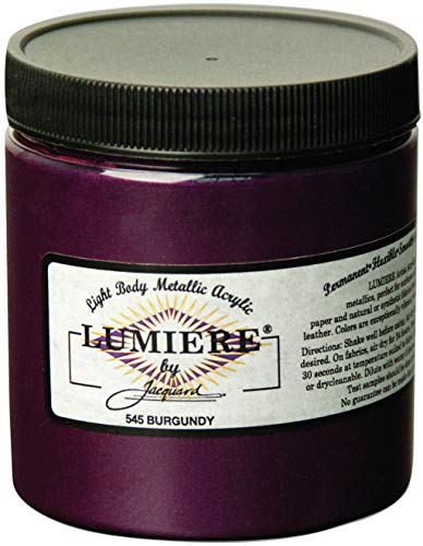 Jacquard Lumiere Paint - Burgundy 8 oz.