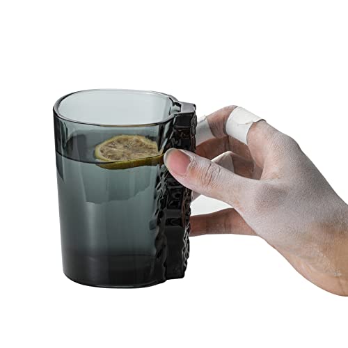 EVEREST GLOBAL Coffee Mug Smoke Grey Climber Mug Pinch Hold 13.3 oz Finger Training Great Gifts Ideal For Rock Climber.