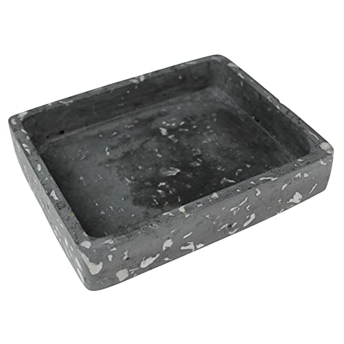 HomArt Tray, 6.75-inch Length, Black Terrazzo