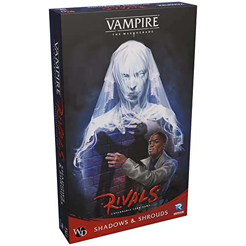 Renegade Game Studios Store Vampire: The Masquerade Rivals: Shadows and Shrouds Expandable Card Game - Expansion to Vampire: The Masquerade Rivals Core Game. Ages 14+ 2-4 Players, 30-70 Mins,Multi