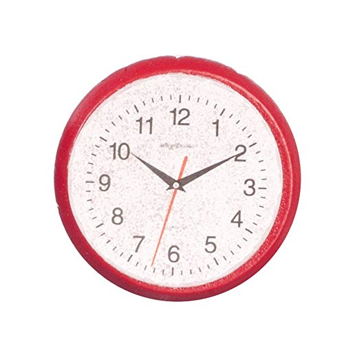 Aztec Imports Dollhouse Miniature 1:12 Scale RED Wall Clock 