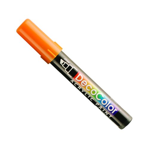 Uchida 315-C-87 Marvy Deco Color Chisel Tip Acrylic Paint Marker, Pumpkin