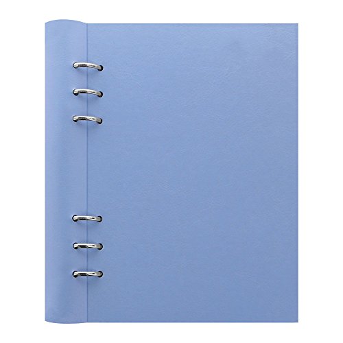 Rediform Filofax Clipbook, Vista Blue Leather-Look Cover, A5, 8-1/4 x 5-3/4 (B023620)