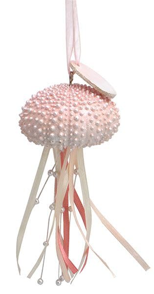 Cape Shore Christmas Resin Ornament, Sea Urchin Jellyfish, Holiday Tree Decoration, Home Collection, Beach Lover