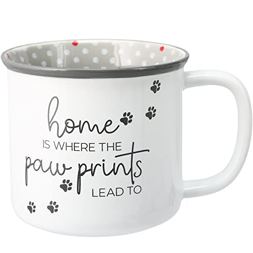 paviliongift Home is Where the Paw Prints Lead To Coffee Mug 18 oz
