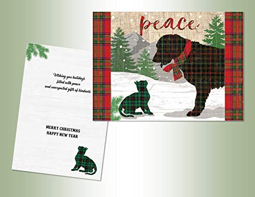 LPG Greetings Performing Arts boxed CHRISTMAS CARD SET Peace Set of 18 cards with full color inside designs/18 envelopes (1 design per box), 52781