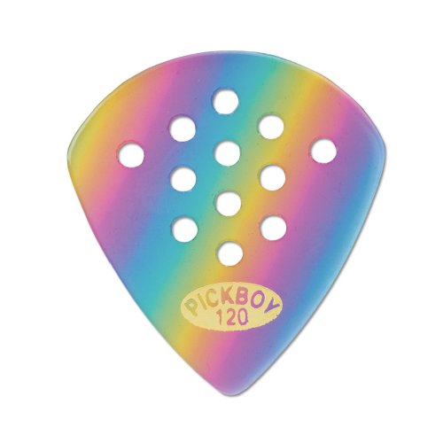 Osiamo Pickboy Pos-a-Grip, Jazz, Rainbow, Cellulose, 1.20mm, 10 picks