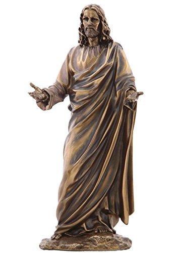 Unicorn Studio US 12.13 Inch Jesus (Son of God) with Open Arms Cold Cast Bronze Figurine