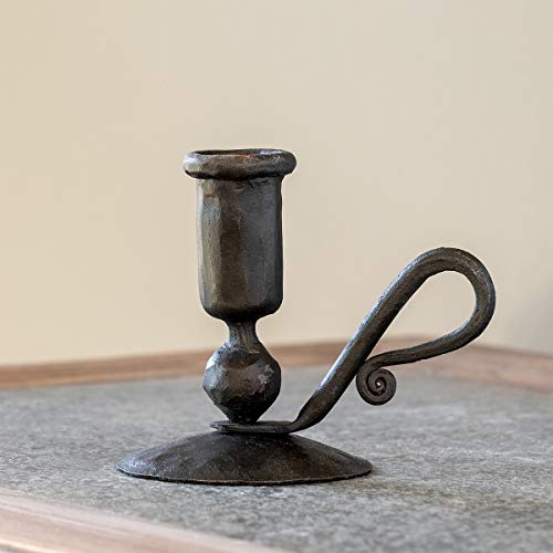 Park Hill Collection EAB06086 Bedside Colonial Taper Holder, 5-inch Height, Iron