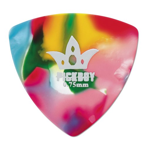 Osiamo Pickboy Rounded Triangle, Multi-color, Pik Pak, 0.75mm, 10 picks