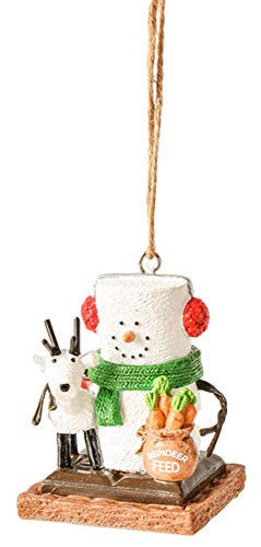 Ganz MX179694 S'Mores with Reindeer Ornament - Reindeer Feed, 2.63 Inches Height, Multicolor