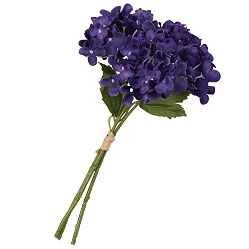 The Country House Collection 33722 Hydrangea Bunch, 10-inch, Dark Purple