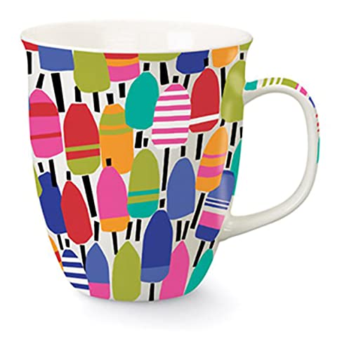 Cape Shore Harbor Coffee Tea Mug Cup - Buoys Gifts for Birthday Christmas, 15 Oz