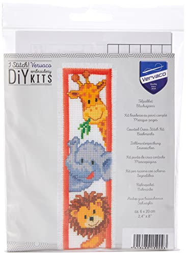 Vervaco Zoo Animals Bookmark Cross Stitch Kit