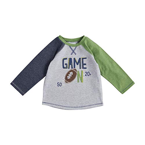 Mud Pie Sports Football Long Sleeve Tee, Large