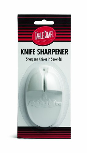 Tablecraft E5699 Firm Grip Aladdin Knife Sharpener, 1, White
