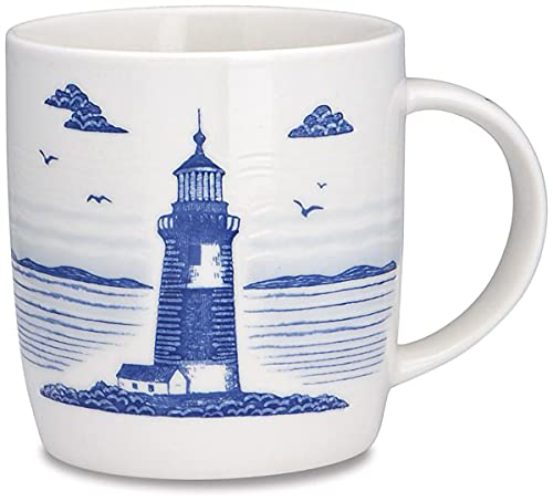 Cape Shore Atlantic Coffee Tea Mug Cup, Lighthouse Gifts for Birthday Christmas, 14 Oz