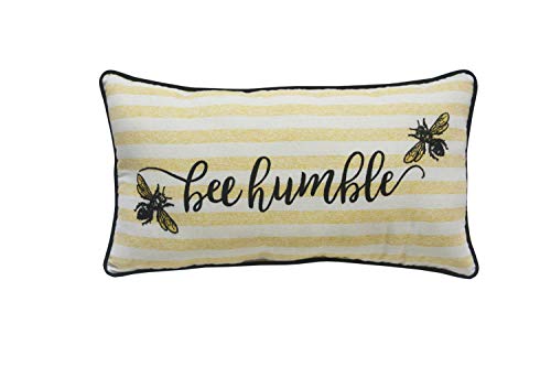 Comfy Hour Spring Is Here Collection 18"x10" Bees Accent Pillow Throw Pillow Home Decor Cushion, Polyester