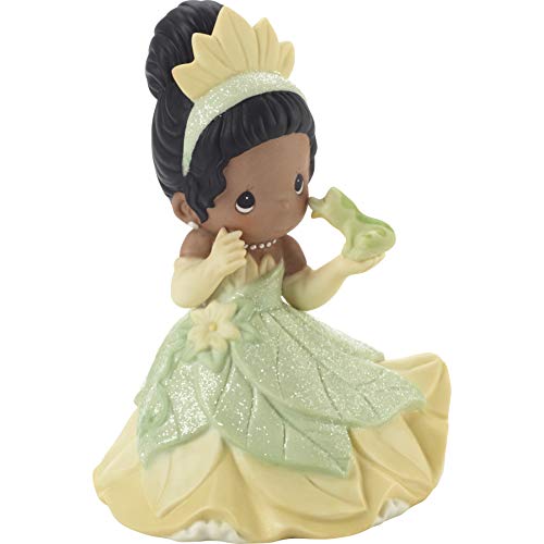 Precious Moments Disney Tiana with Frog Figurine, Multi