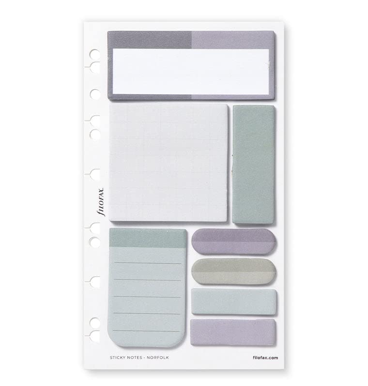 Rediform FILOFAX Norfolk Collection Sticky Notes, 8.26-inch Height