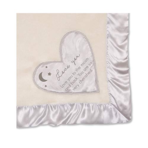 Pavilion Gift Company Love You to The Moon and Back. You are So Very Cherished. Plush Blanket