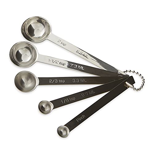 RSVP International Endurance Stainless Steel Measuring Spoon in Odd Sizes, Set of 5
