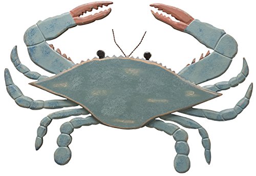 Primitives by Kathy Wooden Blue Crab, 11.75 by 17-Inch