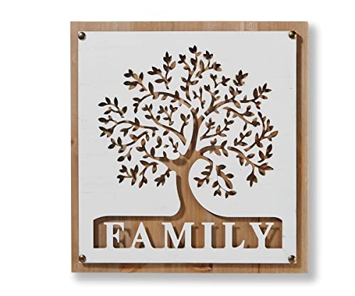 Giftcraft 717589 Laser Cut Family Wall Art, 13-inch Square
