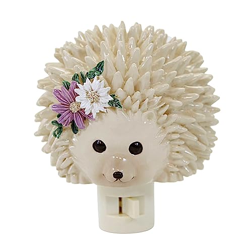 Roman Pudgy Pal Hedgehog Nightlight, 4.5-inch Height, Seasonal Lighting Decoration