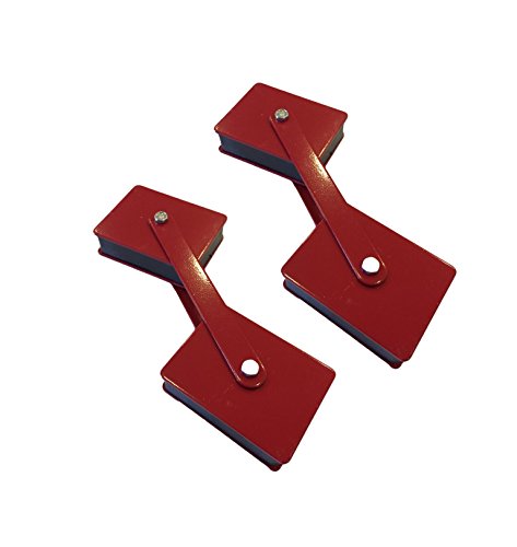 EZ Travel Distribution EZ Travel 100 Pound Angle Welding Magnet Holding and Swiveling Welding Magnet (2-Pack)