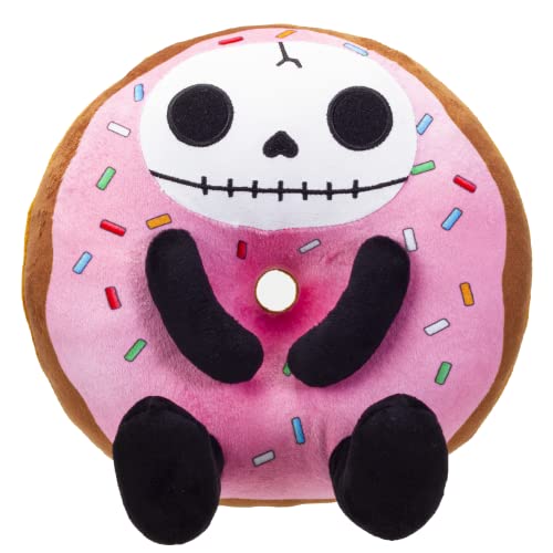Pacific Trading Furrybones Donatsu Sprinkled Donut Plush Collectible 10 Inch Tall Soft Figurine