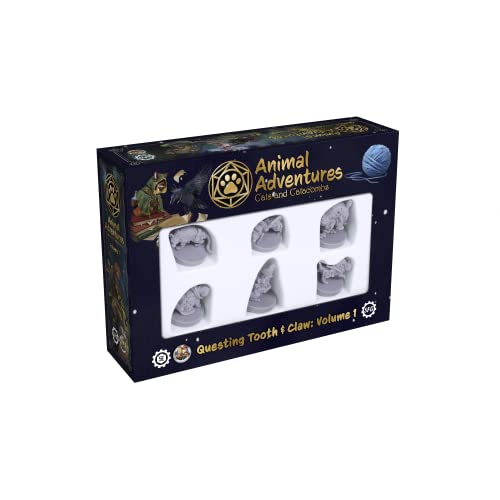 Steamforged Games Animal Adventures: Tales of Cats and Catacombs Volume 1 - Questing Tooth and Claw, RPG Miniatures for Roleplaying Tabletop Games Ready to Paint or Play, 5e Dungeon Crawl Campaign Compatible