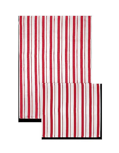 MUkitchen Basket Weave Dish Cloths, 12-inch Square, Set of 2, Crimson, for Home, Kitchen Use