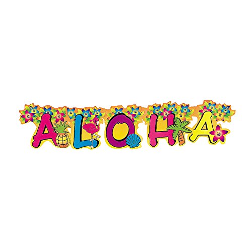 Aloha Jointed Banner - Party Decor - 1 Piece