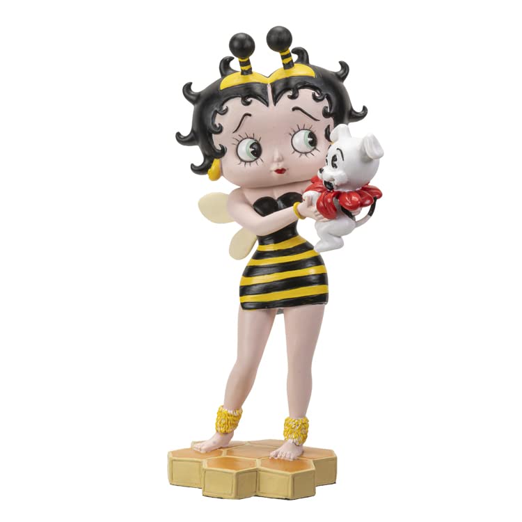 Pacific Trading Betty Boop Bee Figurine, 8.5-inch Height, Cold Cast Resin