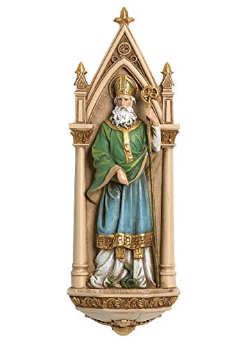 Roman St. Patrick Water Font Renaissance Collection, 7.75-inch Height